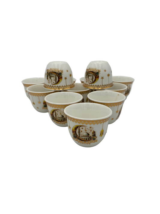 12 Pcs Arabic Coffee Cups Set