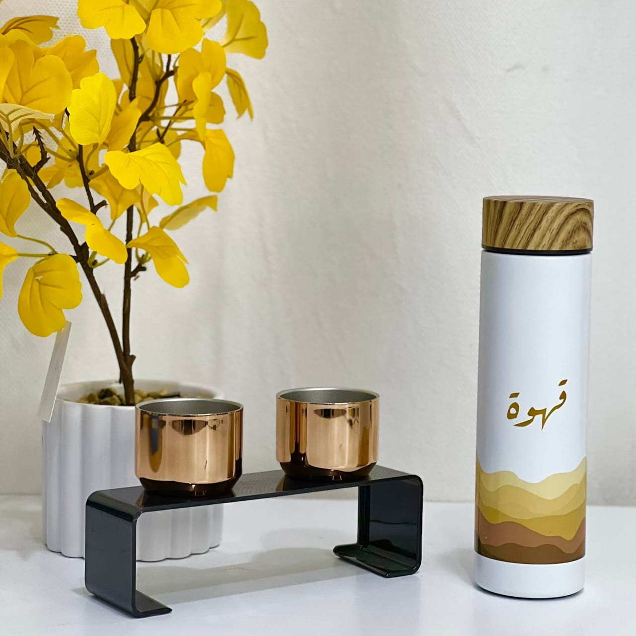 3 PCs Stainless Steel Vacuum Flask  With Cups Set