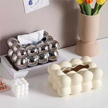 Nordic Style Cute Room Decor Ceramic Napkin Shape Tissue Box