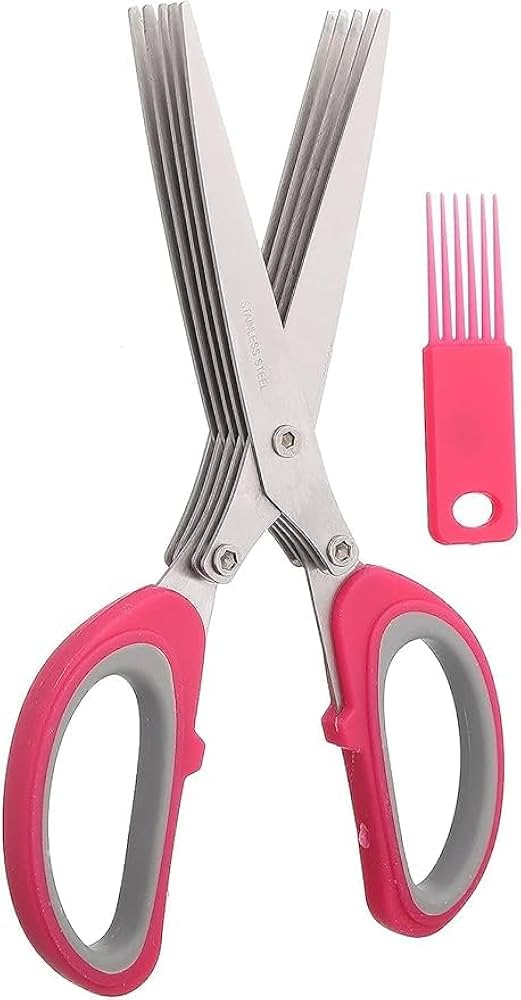 Stainless Steel Vegetable Scissor With Cleaning Brush