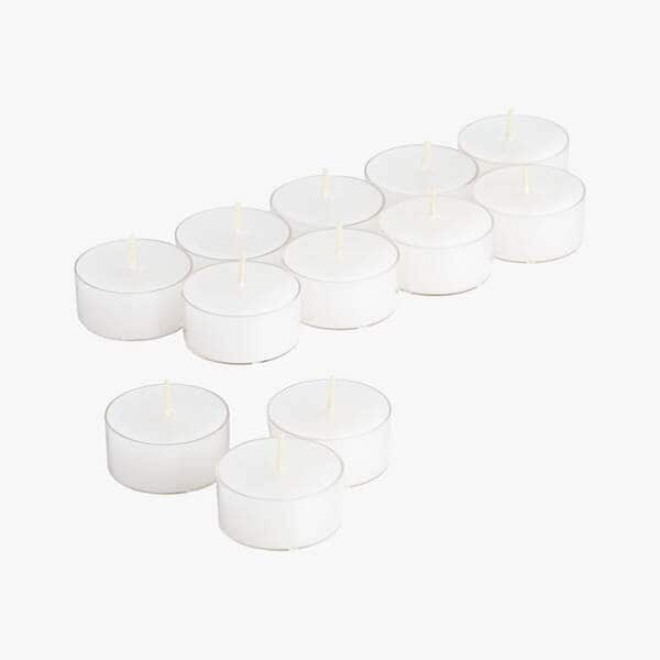 Fama, 20 PCs Clear-Cupped Tealight Candle Set
