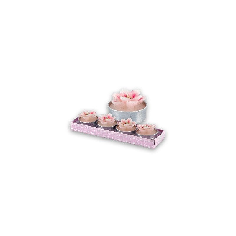 4 PCs Orchid Candle Set