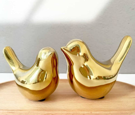 Gold Porcelain Bird