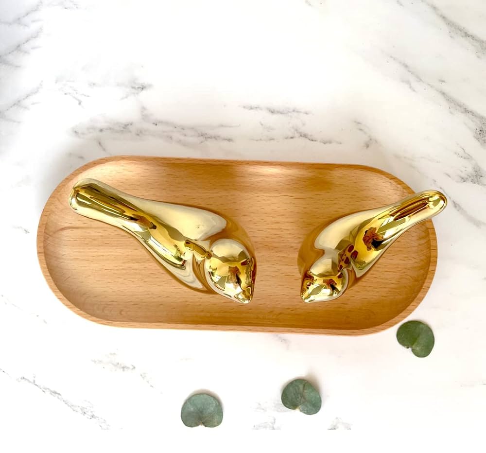 Gold Porcelain Bird