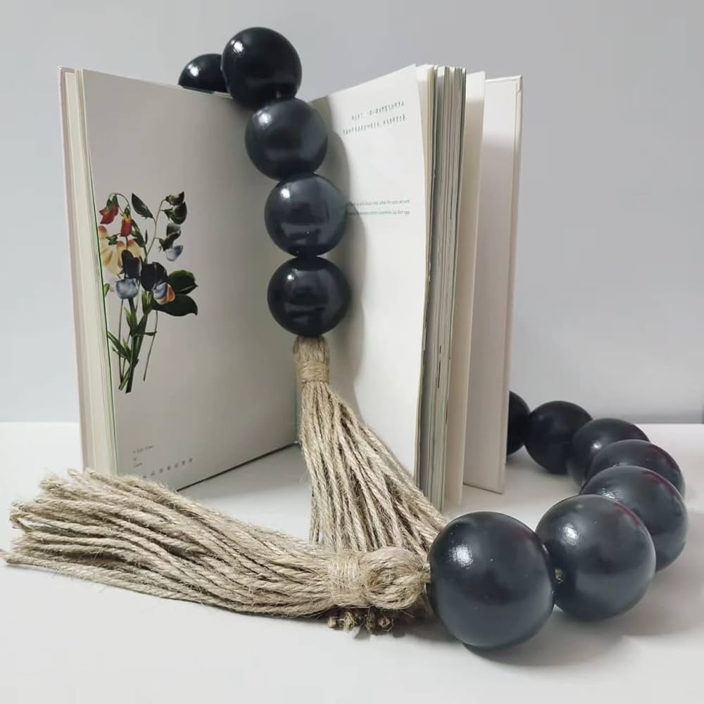 Large Wood Bead Garland