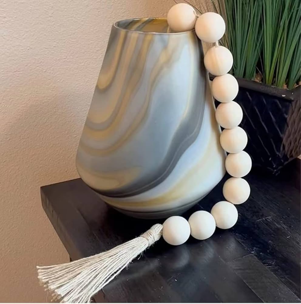 Large Wood Bead Garland