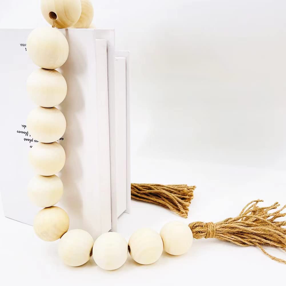 Large Wood Bead Garland