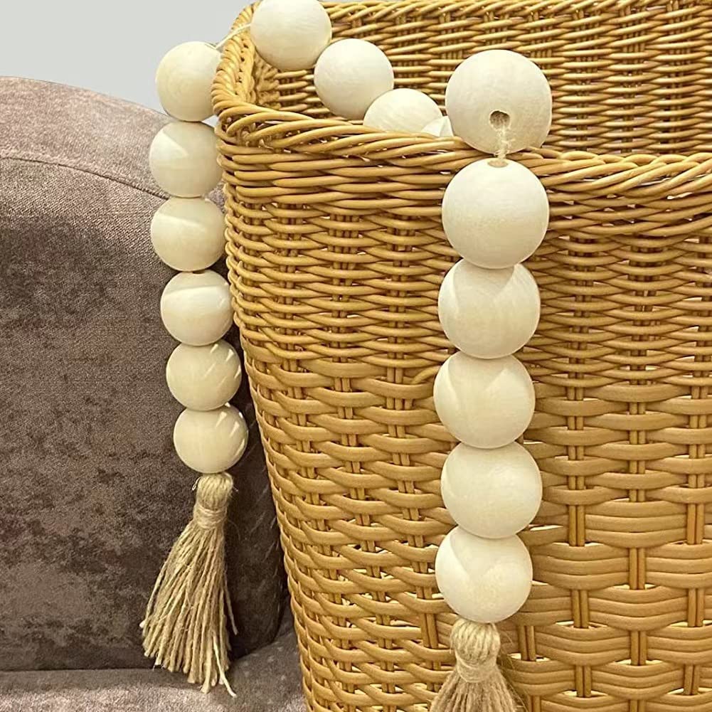 Large Wood Bead Garland