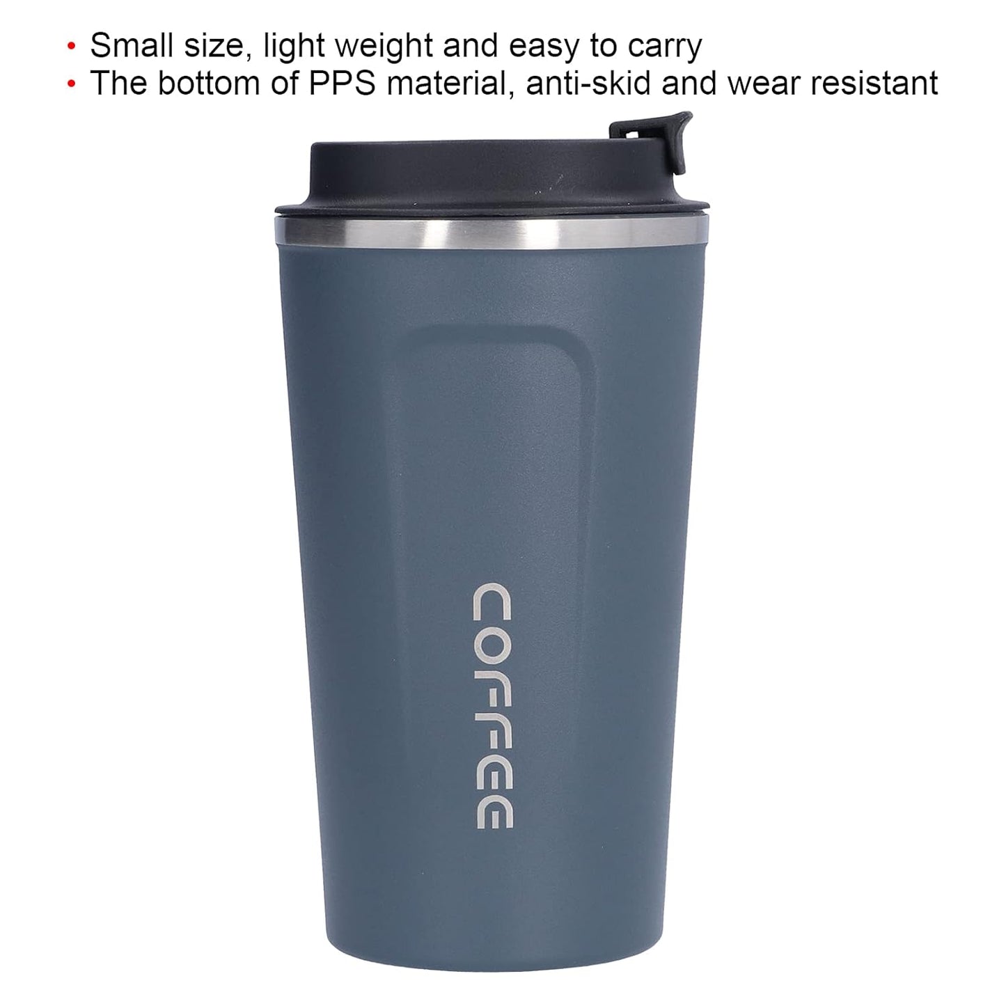 Stainless Steel Travel Coffee Mug Vacuum Insulated Reusable Coffee Tumbler Cup 510 ml