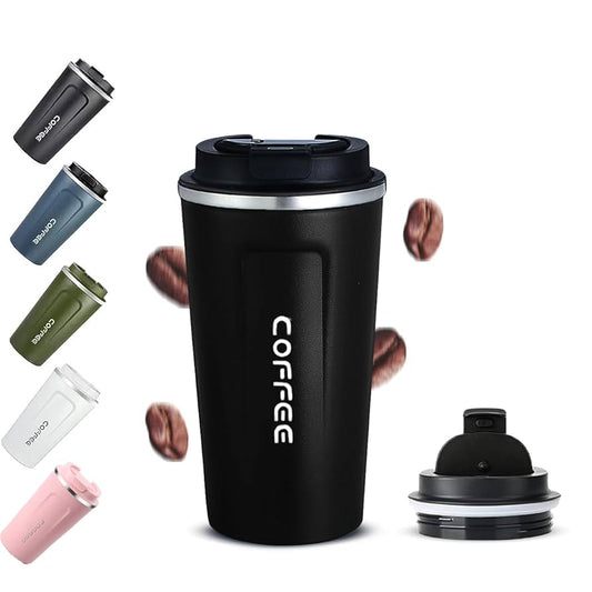 Stainless Steel Travel Coffee Mug Vacuum Insulated Reusable Coffee Tumbler Cup 510 ml