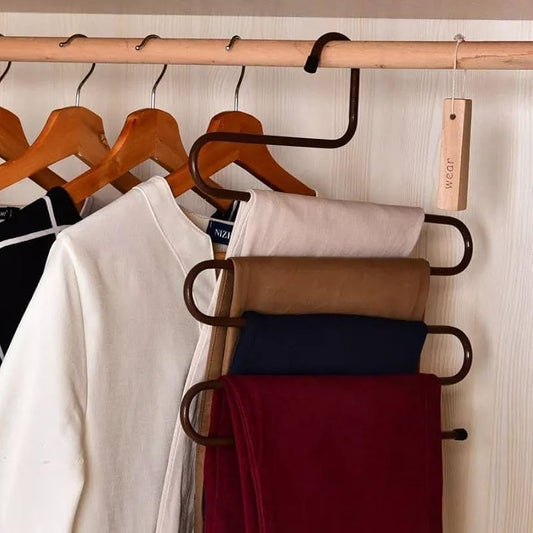 3D S-Shaped Stainless Steel Clothes Hanger