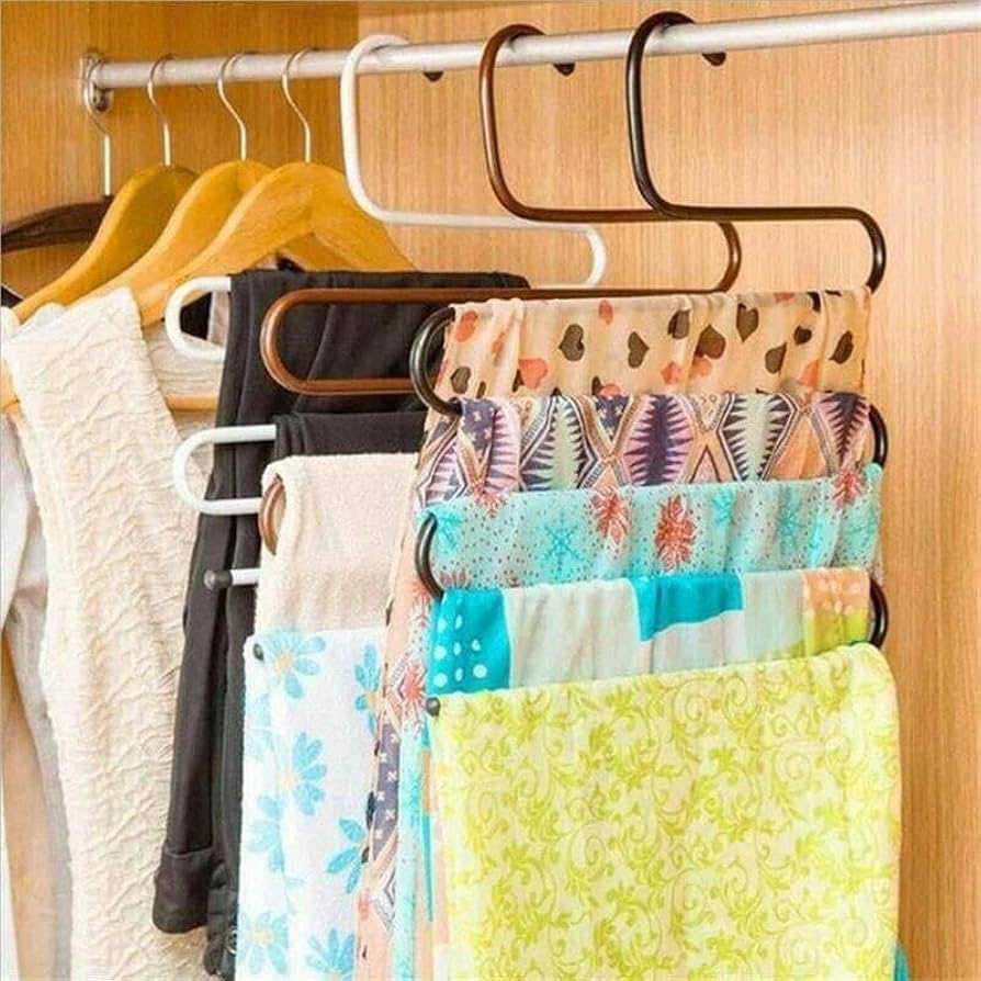 3D S-Shaped Stainless Steel Clothes Hanger