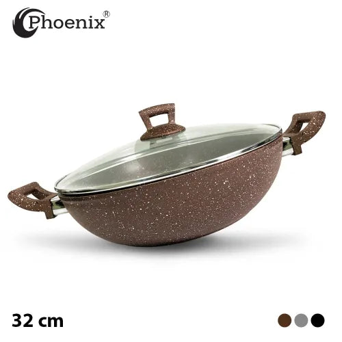 Phoenix, Granite Forged wok 32 Cm