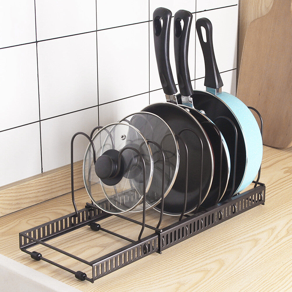7 Tier Expandable Pot Pan Organizer