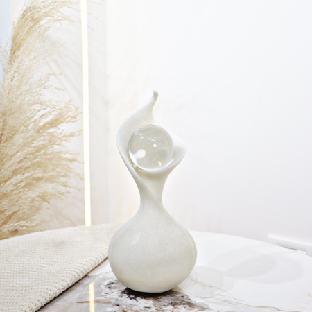 Marble Bottle Decoration Ornament With Glass Ball