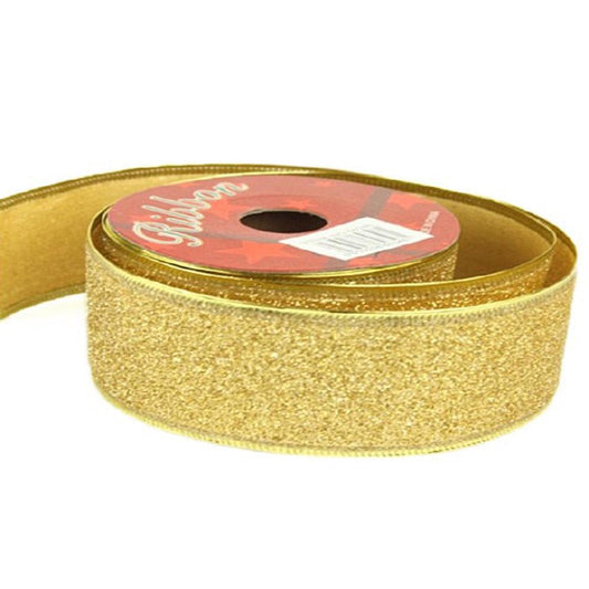 Christmas Glitter Ribbon 2.5 Cm