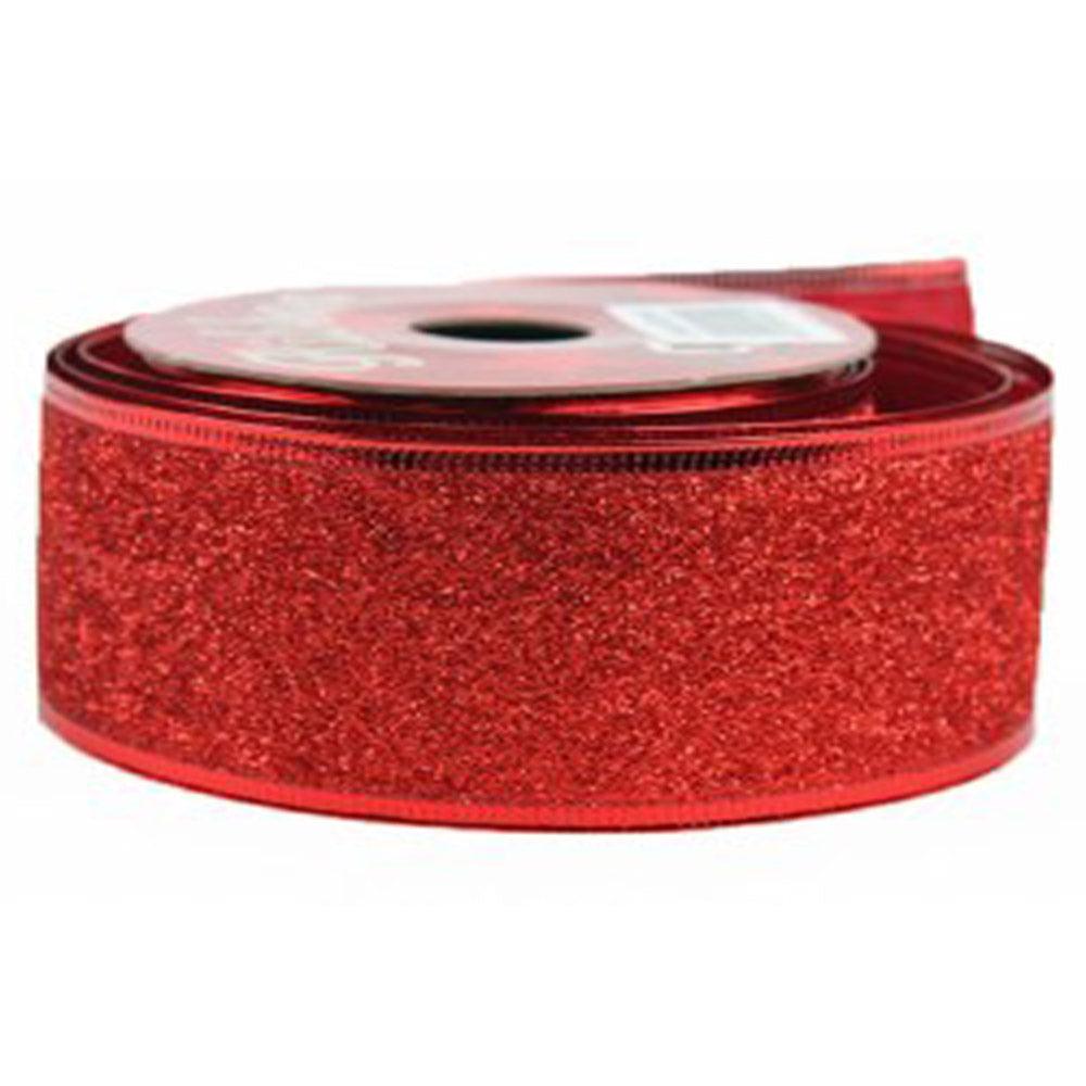 Christmas Glitter Ribbon 2.5 Cm