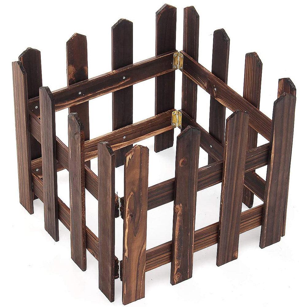 Christmas Outdoor Wood Fence 160 X 30 Cm