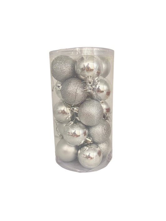 Christmas Balls Tree Decoration Set -Simple & Glittered