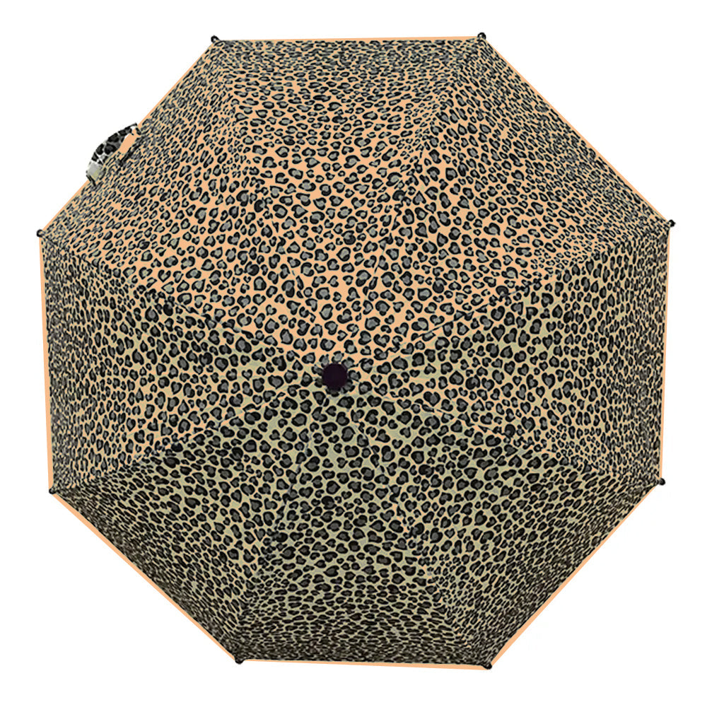 Foldable Leopard Spots Style Umbrella