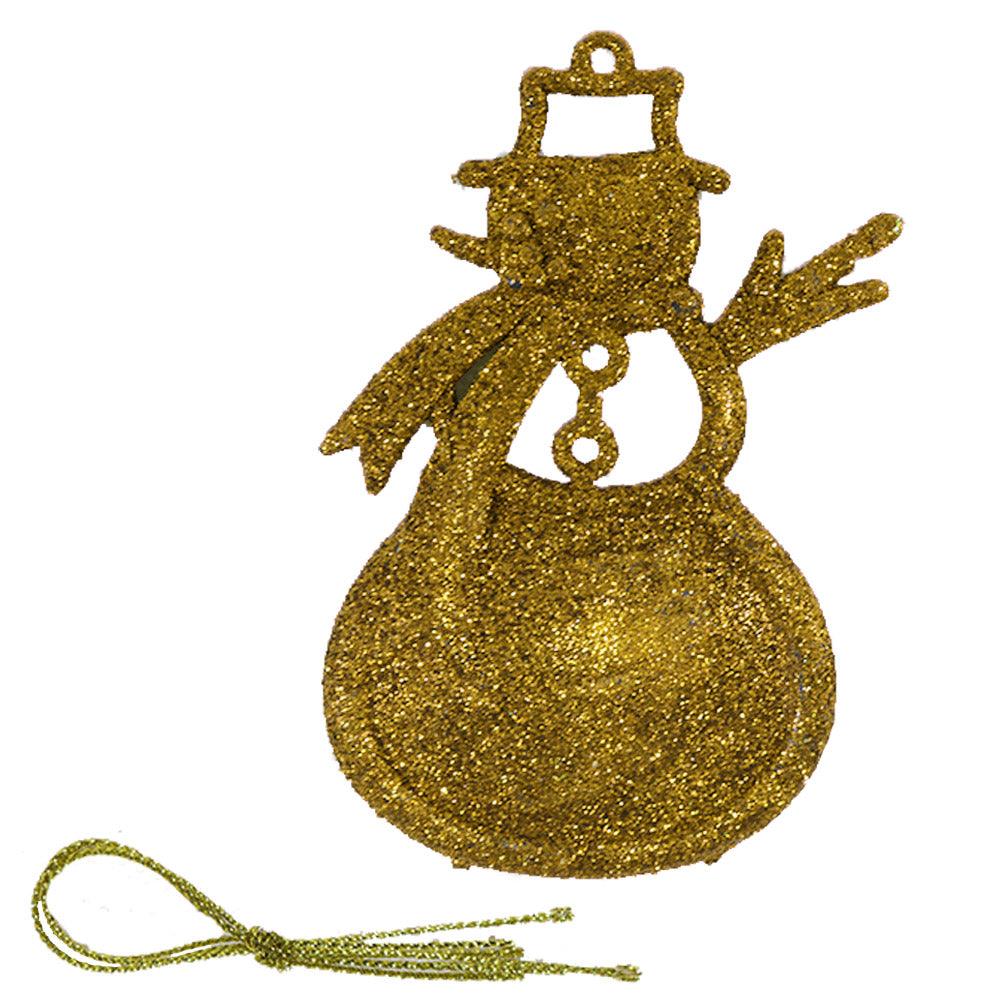 Christmas Glitter Snowman Tree Decoration( 2 PCs)