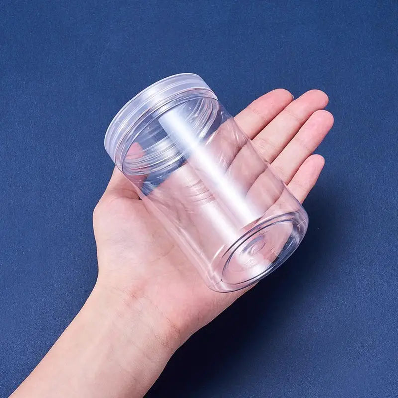 Clear Plastic Storage Jar