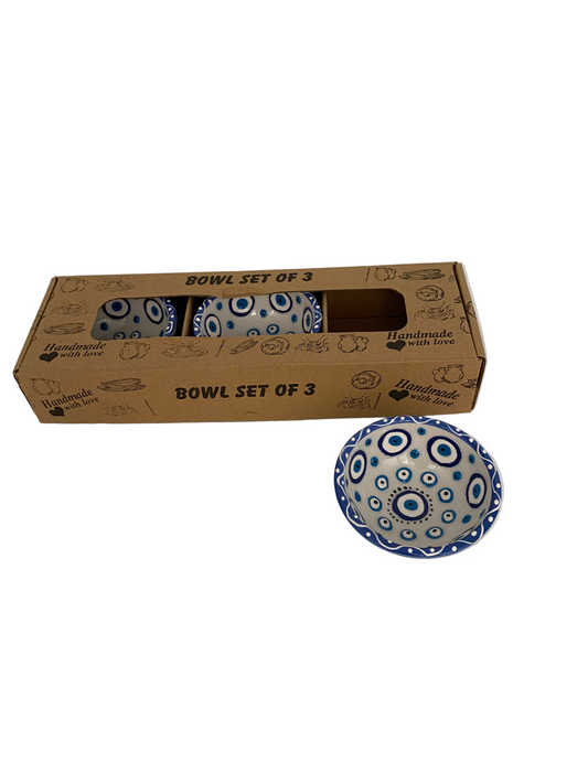 Handmade Ceramic Bowl -Set of 3 Pcs