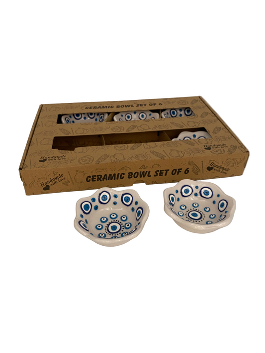 Handmade Ceramic Bowl -Set Of 6 Pcs