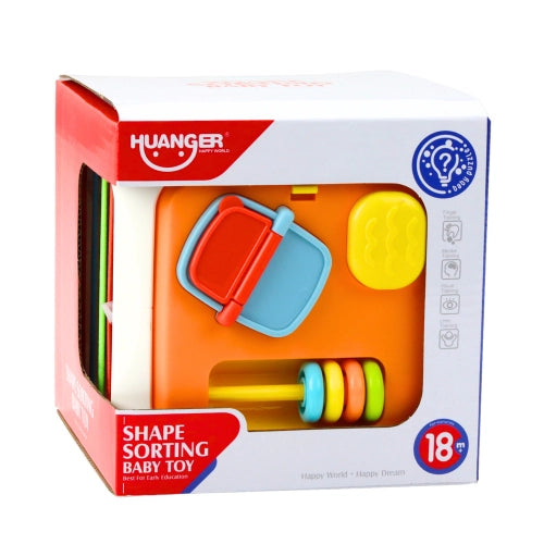 SENSORY CUBE EDUCATIONAL FOR CHILDREN SORTER FLEXIBLE SPAN COLORED