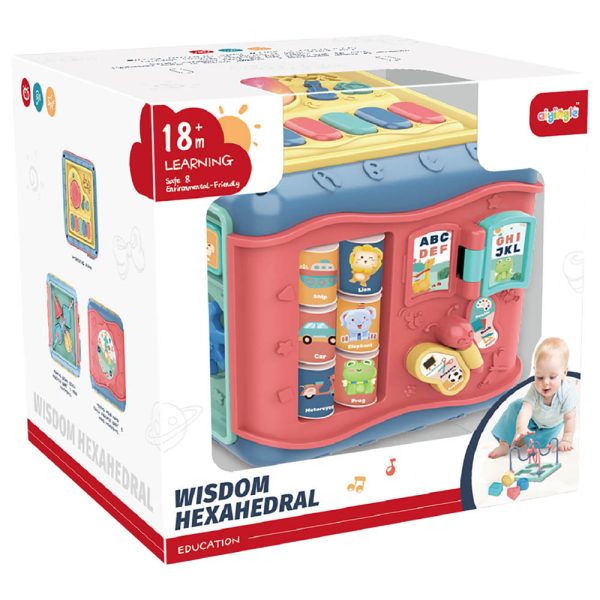 Wisdom Hexahedral Six Sided Drum - Blue