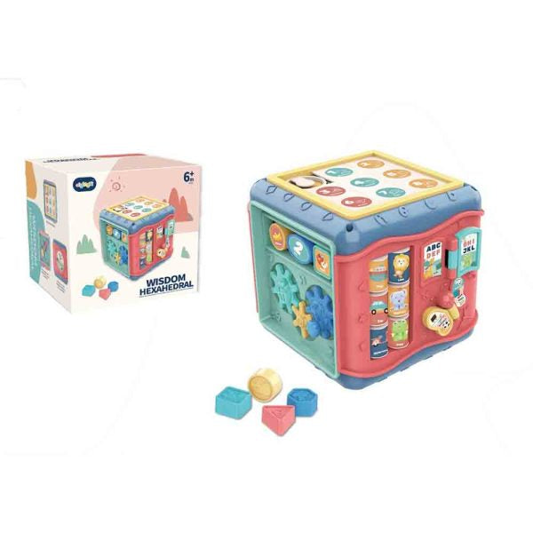 Wisdom Hexahedral Six Sided Drum - Blue