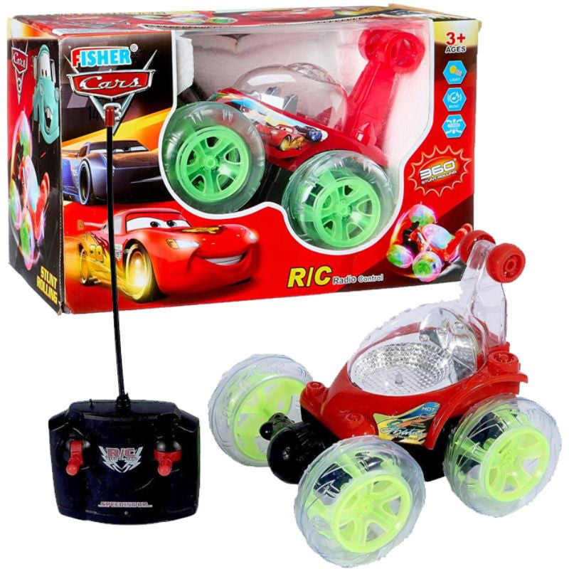 Remote Control McQueen 360 Degrees Rotating Front Axle Spinning Wheels Avengers 3D Lights & Music