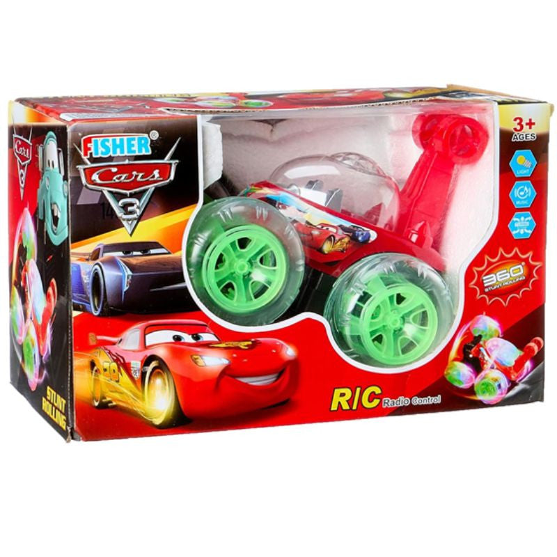 Remote Control McQueen 360 Degrees Rotating Front Axle Spinning Wheels Avengers 3D Lights & Music