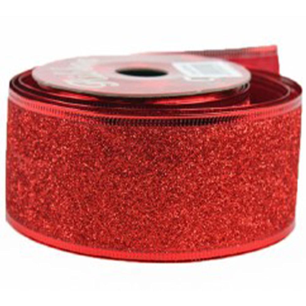 Christmas Glitter Ribbon 3.8 Cm
