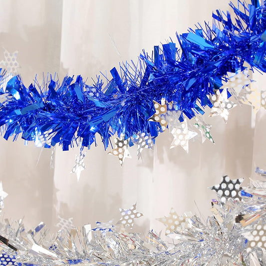 Blue Tincel Garland
