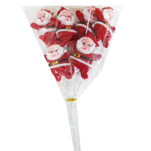 6 PCs Santa Clause Sticks Set For Christmas Tree Decoration
