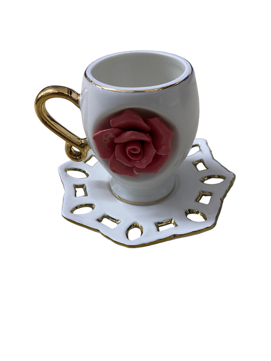 12 Pcs Ceramic Coffee Cups With Saucers Set