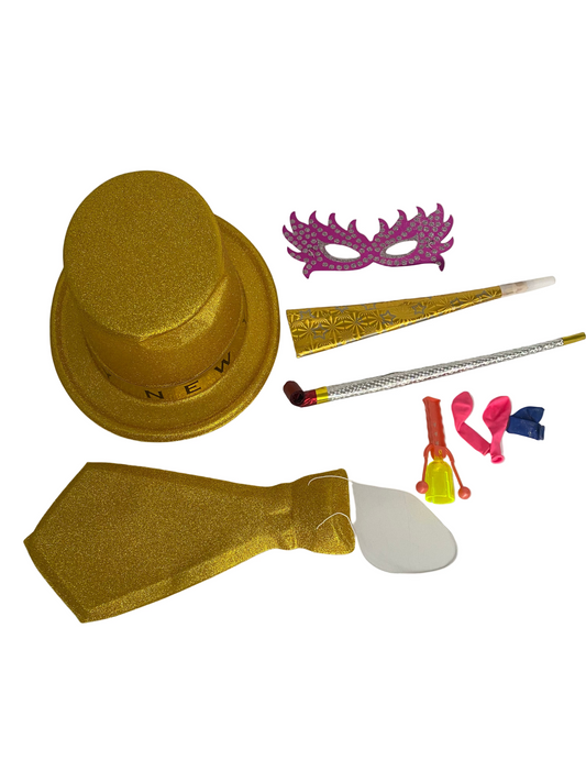 Glitter Plastic Cotillion Set