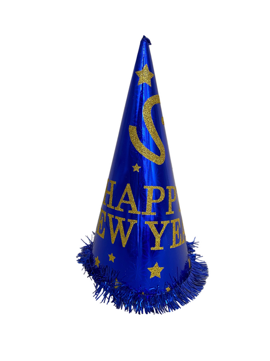34 cm “Happy New Year” Paper Cone Hat