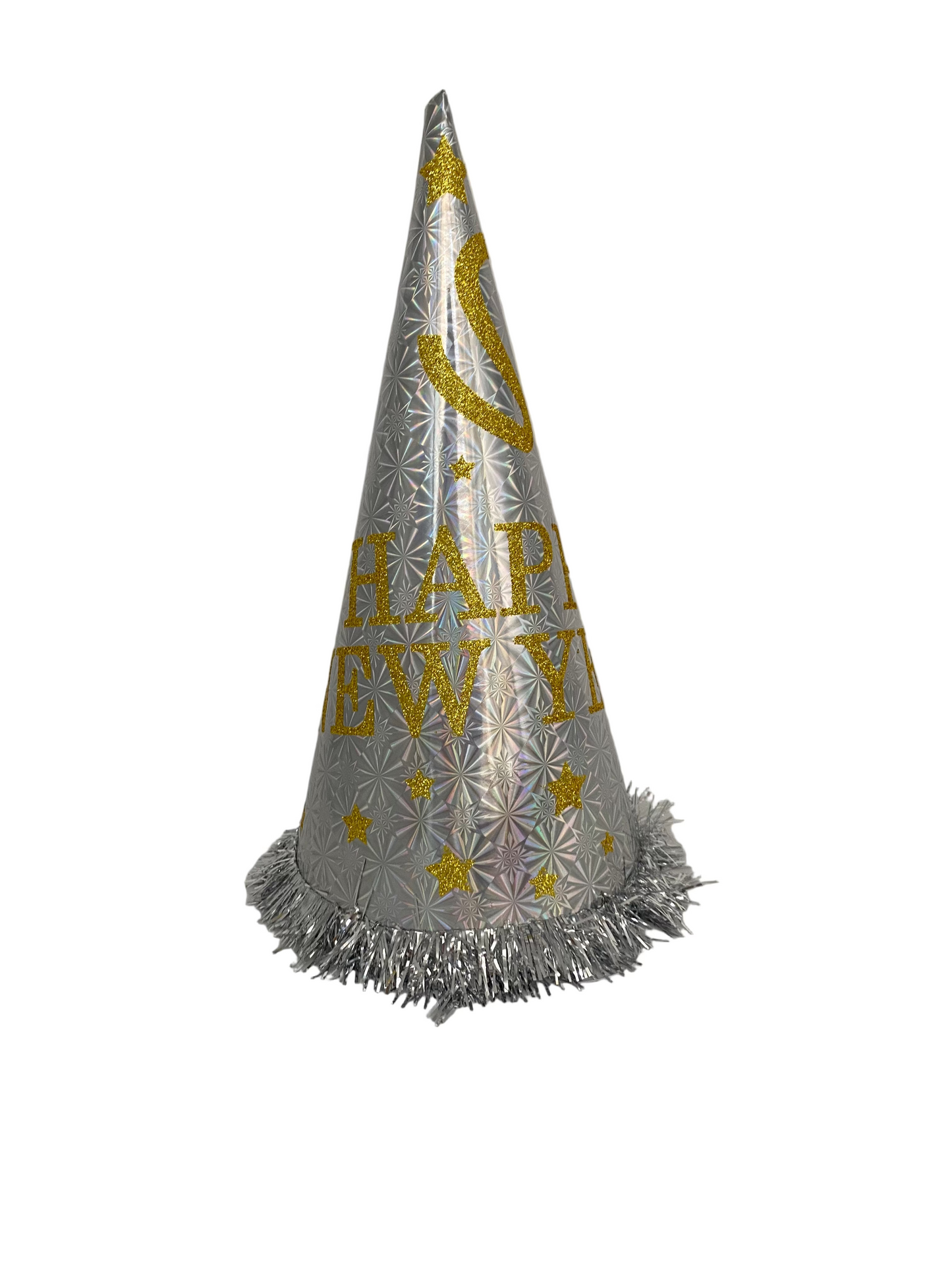 34 cm “Happy New Year” Paper Cone Hat