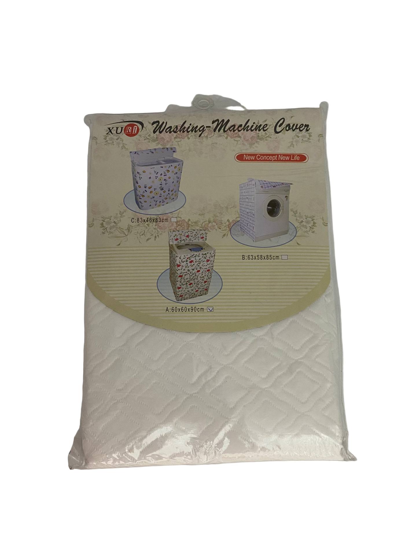 White Washing Machine Cover