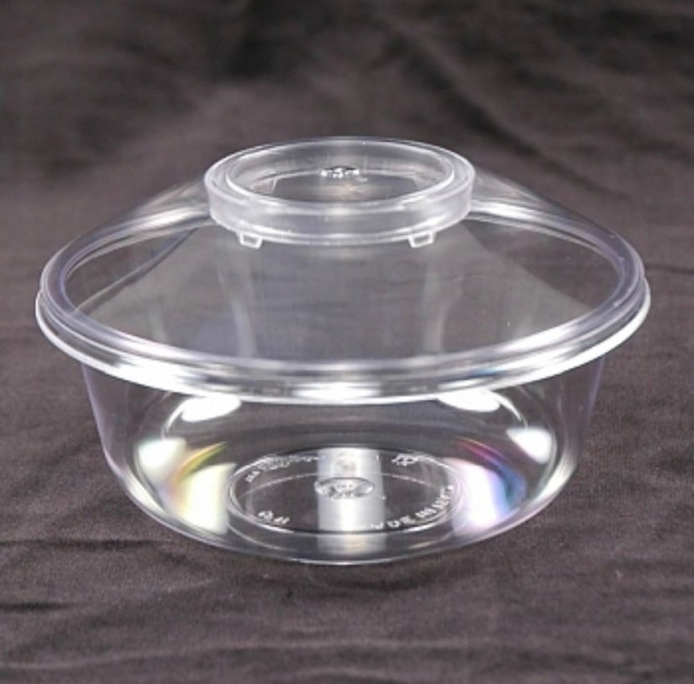 50 Pcs Round Acrylic  Bowl  With  Lids  Fir Sweets