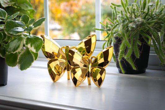 2 Pcs Butterflies Figurines  Set