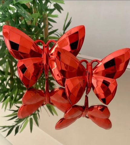 2 Pcs Butterflies Figurines  Set