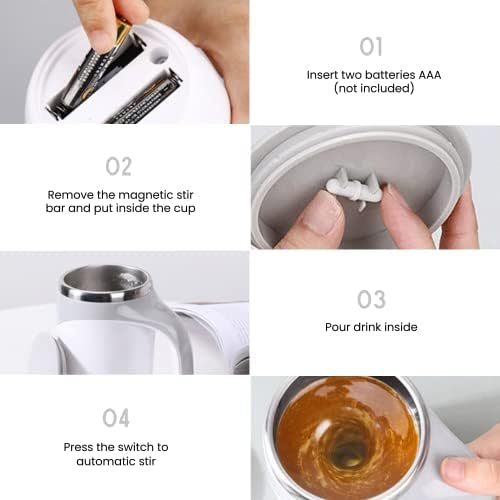 Magnetic stirrer mug