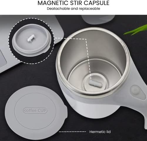 Magnetic stirrer mug