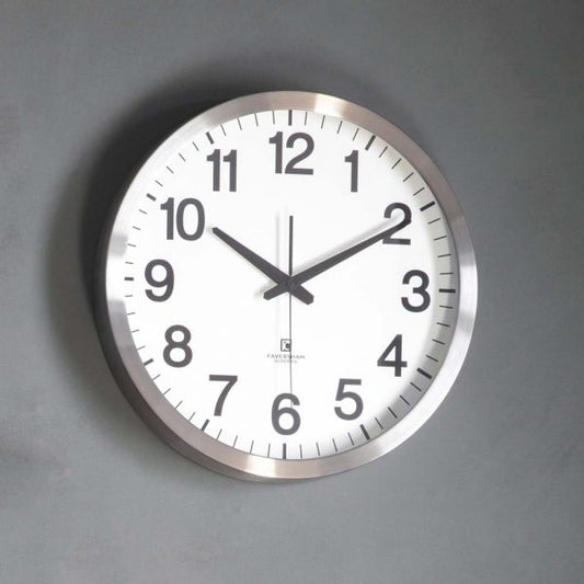 Small Silver Wall Clock