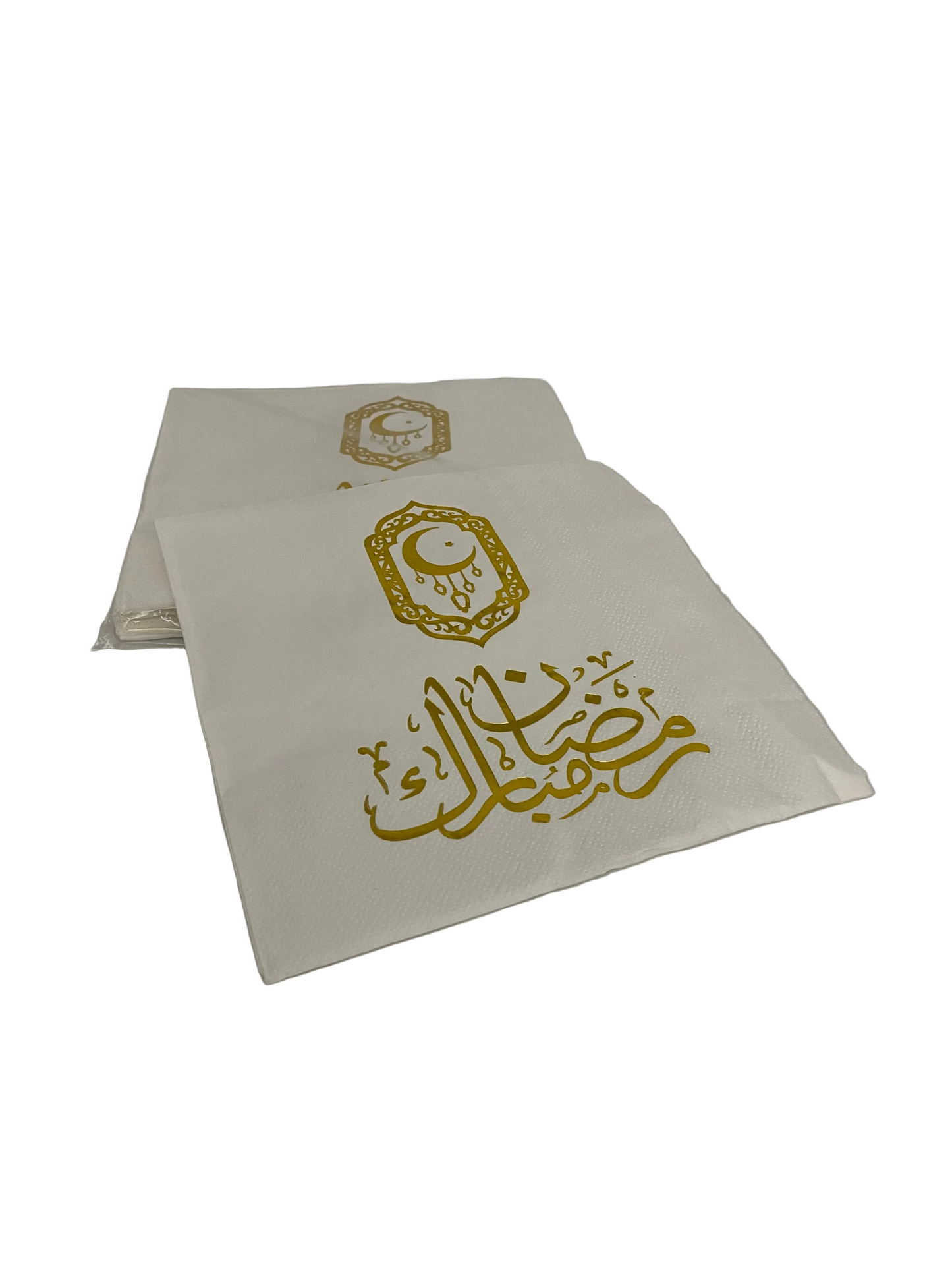 White & Gold “Ramadan” Napkins (20 Pcs)
