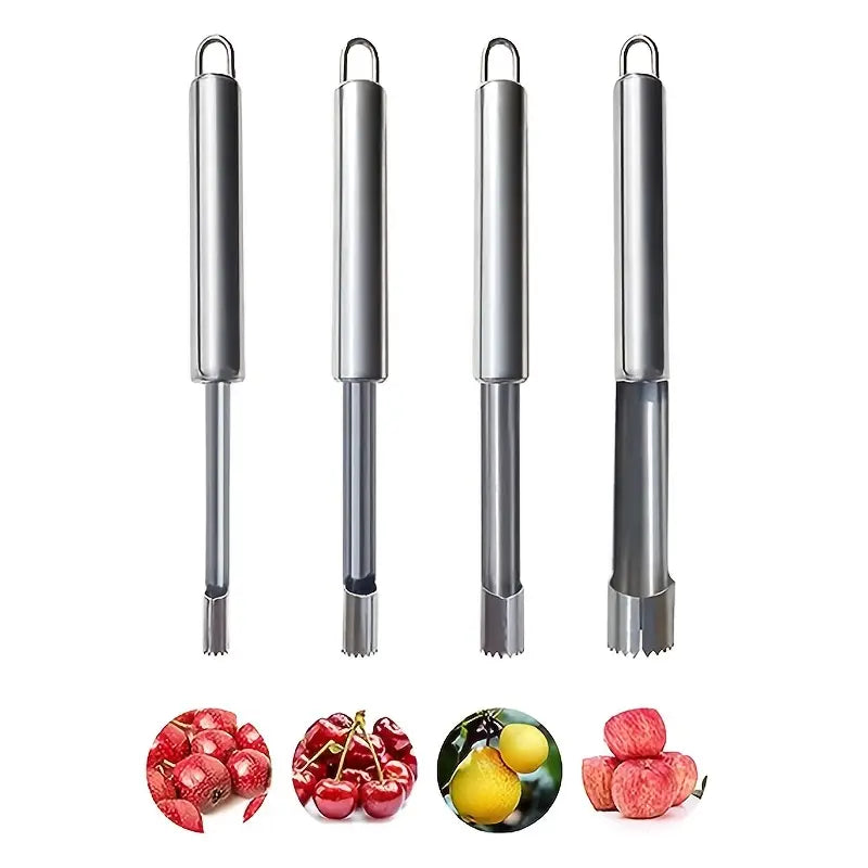 4 Pcs Stainless Steel Multifunctional Fruits / Vegetables Corer