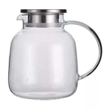1320 ML Cold Glass Kettle With Stainless Steel Lid